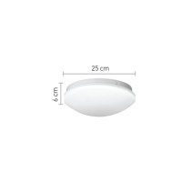 InLight Πλαφονιέρα οροφής από ακρυλικό και μεταλλική βάση (42015)