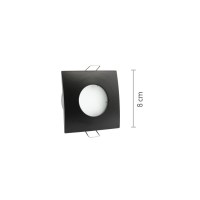 InLight Χωνευτό σποτ από μαύρο μέταλλο (Χ0009-BL)