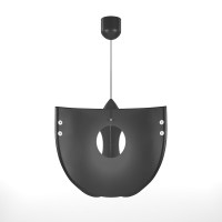 Φωτιστικό Κρεμαστό Chios Μονόφωτο Μαύρο (PP+PVC) Ε27 58x58x80cm