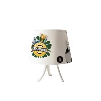 InLight Επιτραπέζιο φωτιστικό από λευκό μέταλλο και καπέλο D:30cm (3026)
