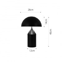 InLight Επιτραπέζιο φωτιστικό σε μαύρο χρώμα 3XE14 D:40cm (3042-BL)