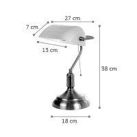 InLight Επιτραπέζιο φωτιστικό από νίκελ ματ μέταλλο και λευκό γυαλί (3431-ΝM)