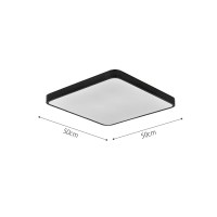 InLight Πλαφονιέρα οροφής LED 96W 3CCT (by switch on base) από λευκό μέταλλο και ακρυλικό D:50cm (42034-White)