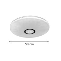 InLight Πλαφονιέρα οροφής από λευκό ακρυλικό (42161-Α-Λευκό)