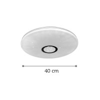 InLight Πλαφονιέρα οροφής από λευκό ακρυλικό (42161-Β-Λευκό)