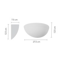 InLight Επιτοίχιο φωτιστικό λευκό από γύψο (43032)
