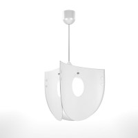 Φωτιστικό Κρεμαστό Chios Μονόφωτο Λευκό (PP+PVC) Ε27 58x58x80cm