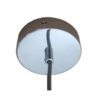Φωτιστικό Κρεμαστό Μονόφωτο Γυάλινο-Χρώμιο Ε27 Φ11x150cm