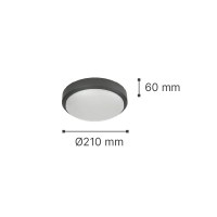 ItLighting Echo LED 15W 3CCT Outdoor Ceiling Light White 21x60 (80300220)