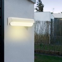 InLight Erie LED 10W 3000K Outdoor Wall Lamp White D:26,1cmx7cm (80203020)