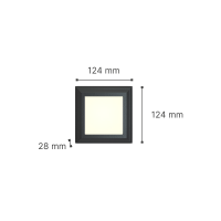 ItLighting George LED 3.5W 3CCT Outdoor Wall Lamp White 12.4x12.4 (80201520)