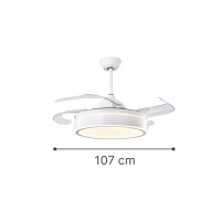 InLight Peyto 72W 3CCT LED Fan Light in White Color (102000310)