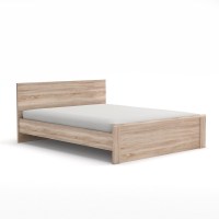 Κρεβάτι Norton Διπλό Χωρίς Πάτωμα Sonoma 160x200cm