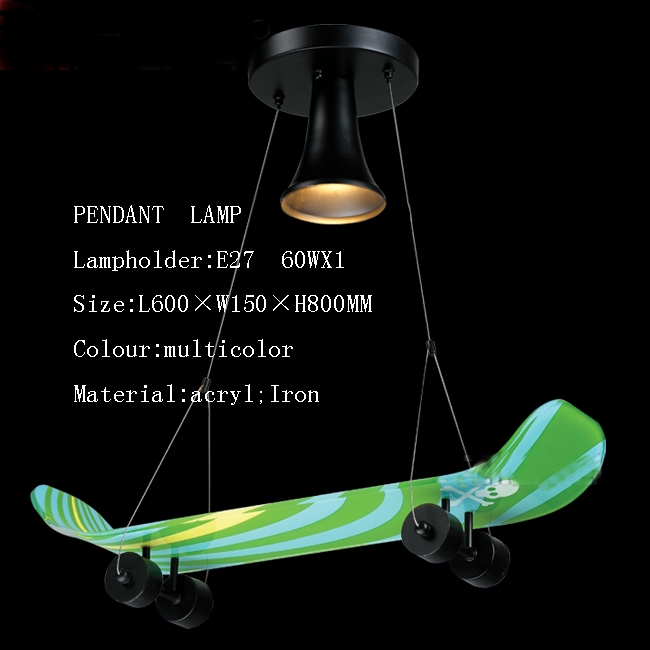 Παδικό φωτιστικό Skateboard